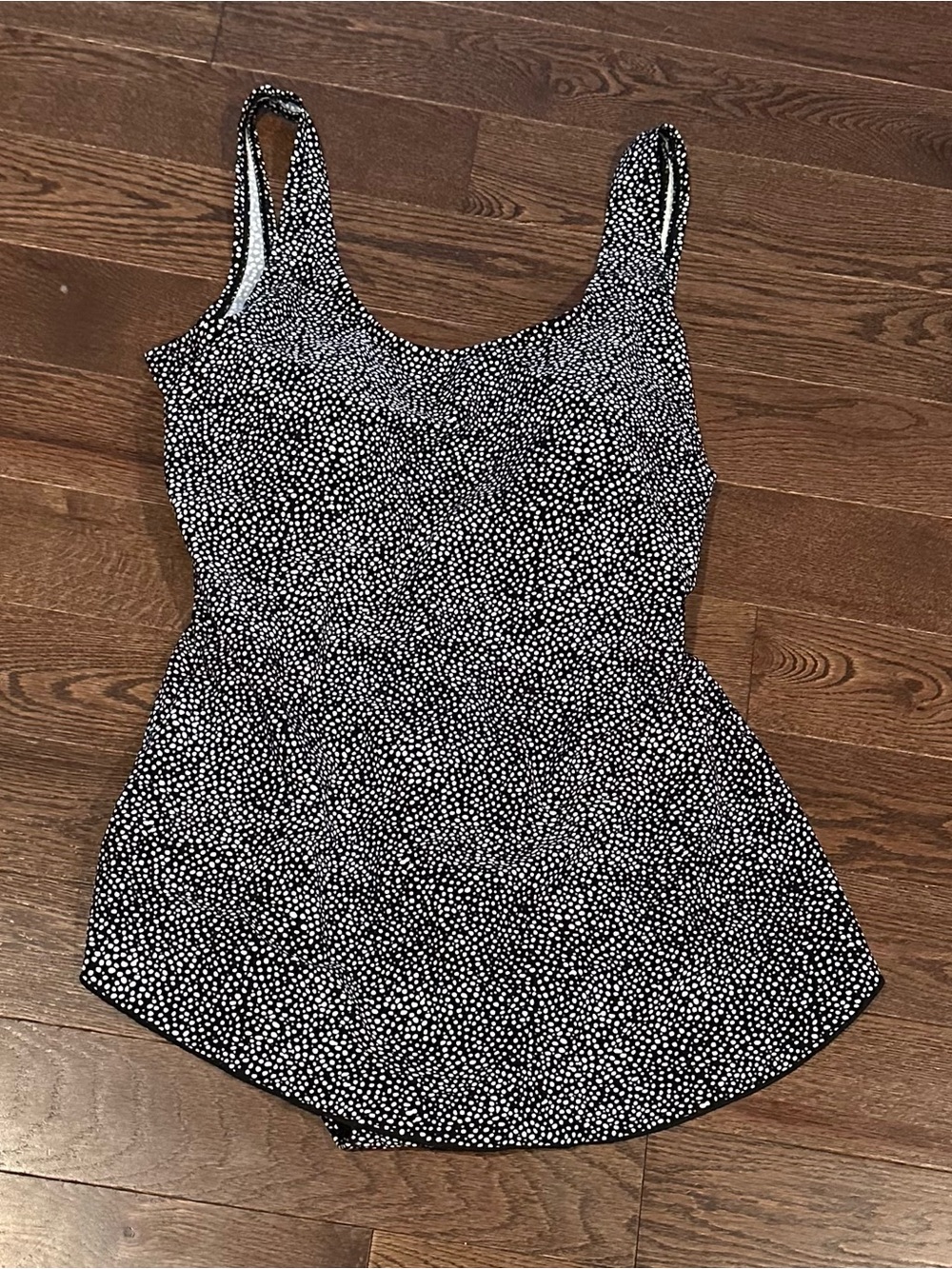 Black and White Polka Dot Shore Shapes One Piece Bathing Suit 16